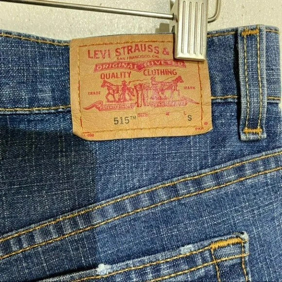 Levi's 515 low‎ rise bootcut 4S distressed jeans Y2K Retro - Picture 5 of 6